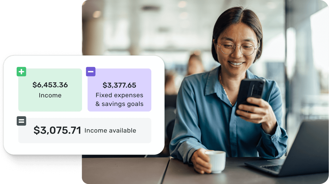 See at a glance what you can spend or save